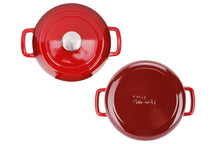 Cosy & Trendy Bräter Fontestic Traditionelle rote aus Gusseisen Ø 24 cm / 4,6 Liter – emailliert