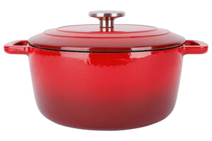 Cosy & Trendy Bräter Fontestic Traditionelle rote aus Gusseisen Ø 24 cm / 4,6 Liter – emailliert
