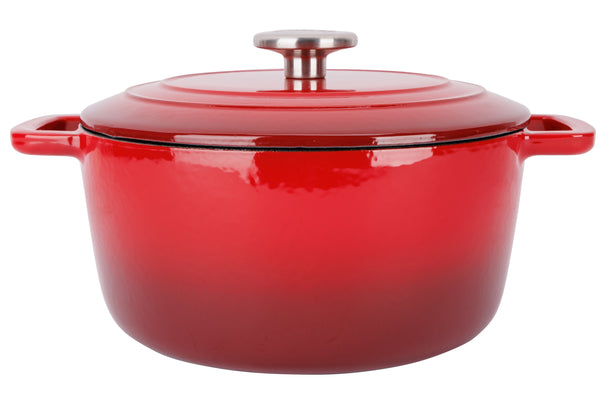 Cosy & Trendy Bräter Fontestic Traditionelle rote aus Gusseisen Ø 24 cm / 4,6 Liter – emailliert