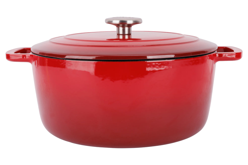 Cosy & Trendy Bräter Fontestic Traditionelle rote aus Gusseisen Ø 28 cm / 6.8 Liter – emailliert