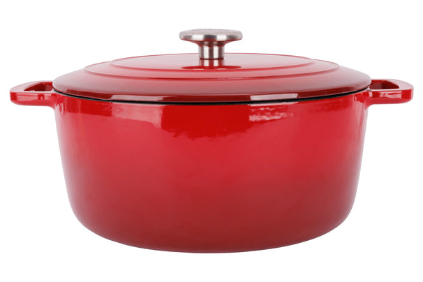 Cosy & Trendy Bräter Fontestic Traditionelle rote aus Gusseisen Ø 28 cm / 6.8 Liter – emailliert