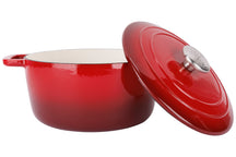 Cosy & Trendy Braadpan met deksel Fontestic Gietijzer Traditional Red ø 28 cm / 6.8 Liter - open