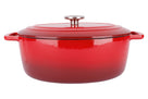 Cosy & Trendy Bräter Fontestic Traditionelle rote ovale aus Gusseisen – 31 x 24 cm – emailliert