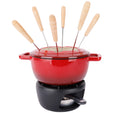 Cosy & Trendy Fondue-Set Fontestic Gusseisen Traditionell Rot - Ø 18 cm