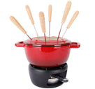 Cosy & Trendy Fondue-Set Fontestic Gusseisen Traditionell Rot - Ø 18 cm
