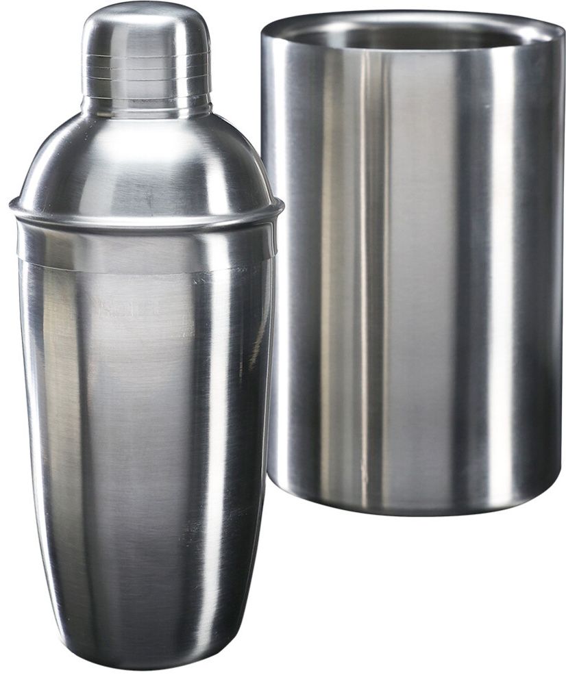Cookinglife Barset RVS 2-teilig - Cocktailshaker und Wein Kühler
