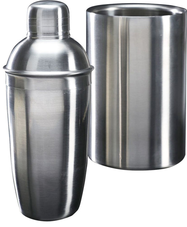 Cookinglife Barset RVS 2-teilig - Cocktailshaker und Wein Kühler