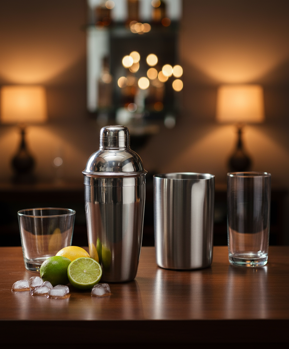 Cookinglife Barset RVS 2-teilig - Cocktailshaker und Wein Kühler