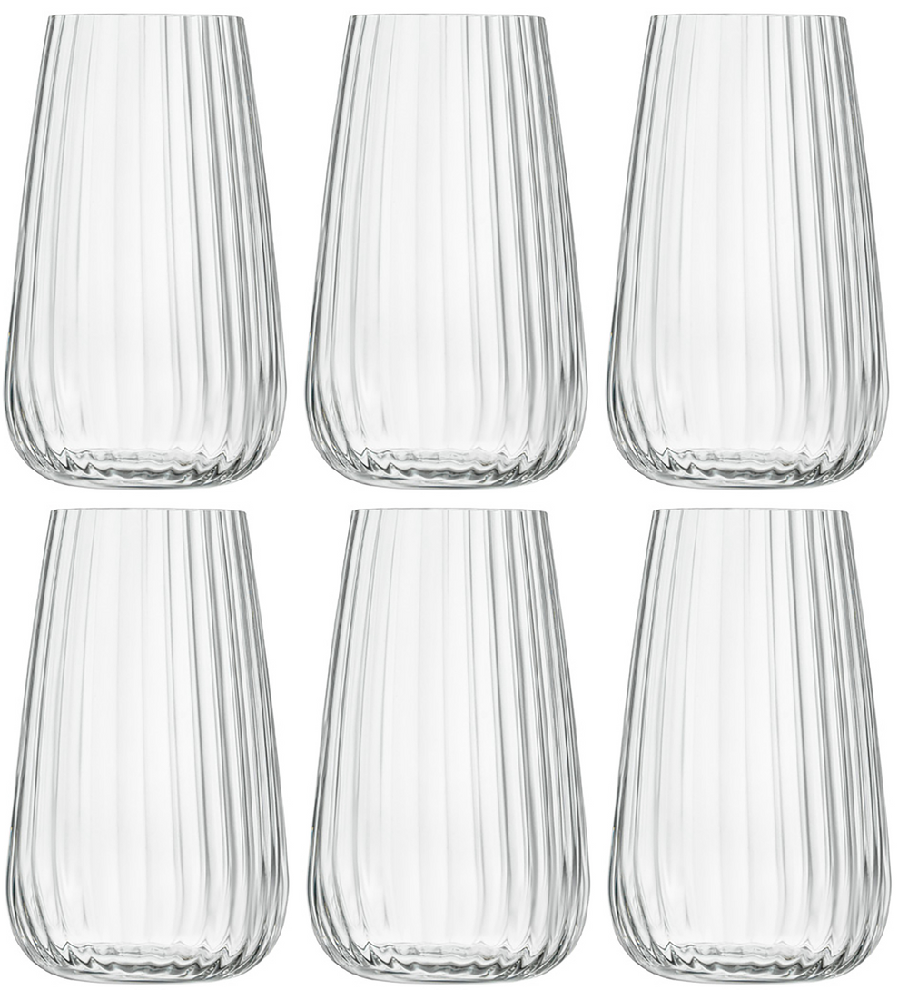 Luigi Bormioli Longdrinkgläser - Wassergläser - Cocktailgläser - Speakeasies - 570 ml - 6er Set