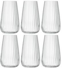Luigi Bormioli Longdrinkgläser - Wassergläser - Cocktailgläser - Speakeasies - 570 ml - 6er Set