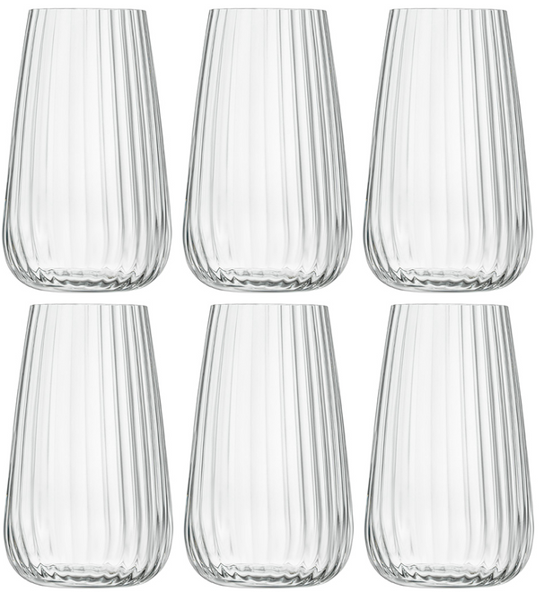 Luigi Bormioli Longdrinkgläser - Wassergläser - Cocktailgläser - Speakeasies - 570 ml - 6er Set
