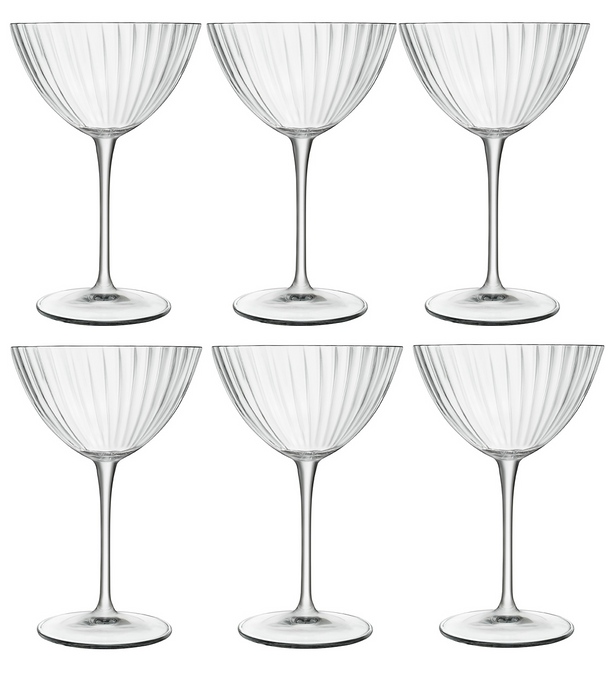 Luigi Bormioli Martinigläser – Cocktailgläser – Speakeasies – 220 ml – 6er-Set