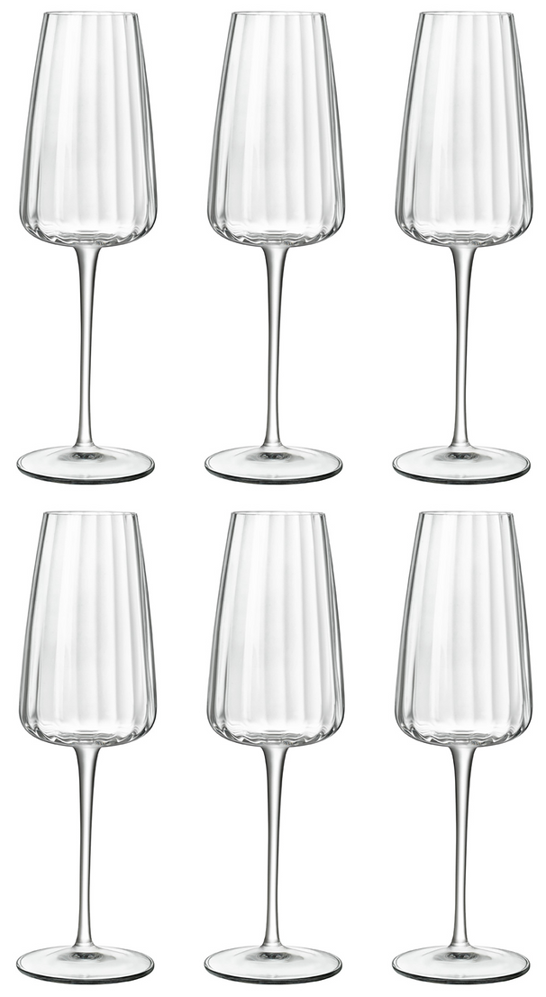 Luigi Bormioli Champagnergläser - Flöten - Speakeasies - 210 ml - 6er-Set