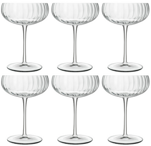 Luigi Bormioli Champagnergläser – Flöten – Champagner-Coupé – Speakeasies – 300 ml – 6er-Set