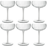 Luigi Bormioli Champagnergläser – Flöten – Champagner-Coupé – Speakeasies – 300 ml – 6er-Set