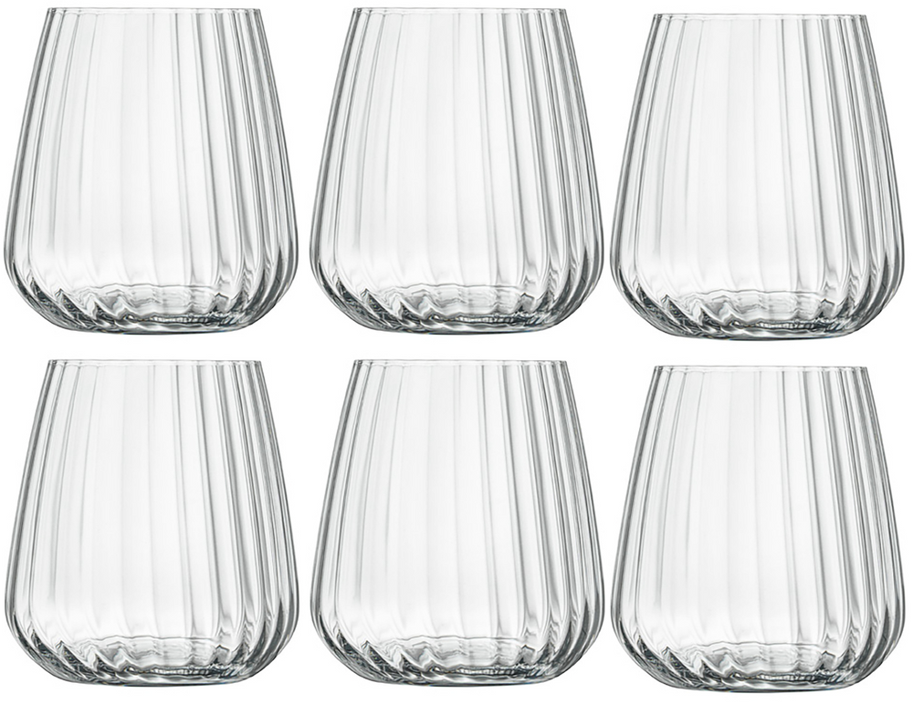 Luigi Bormioli Wassergläser - Trinkgläser - Speakeasies - 450 ml - 6er-Set