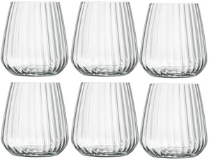 Luigi Bormioli Wassergläser - Trinkgläser - Speakeasies - 450 ml - 6er-Set