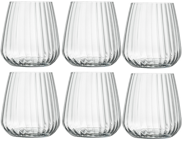 Luigi Bormioli Wassergläser - Trinkgläser - Speakeasies - 450 ml - 6er-Set
