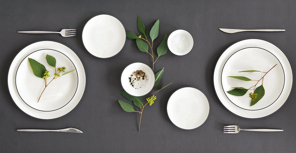 ASA Selection Geschirrset A Table Ligne Noire 18-Delig
