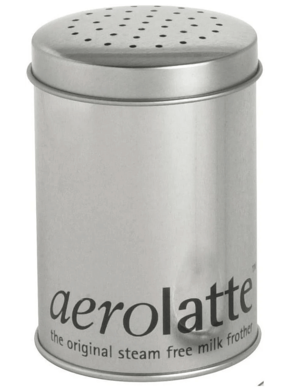 Aerolatte Kakaostreuer Aluminium 10cm Silber - Kakao Zimt Puderzucker Streuer