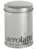 Aerolatte Kakaostreuer Aluminium 10cm Silber - Kakao Zimt Puderzucker Streuer