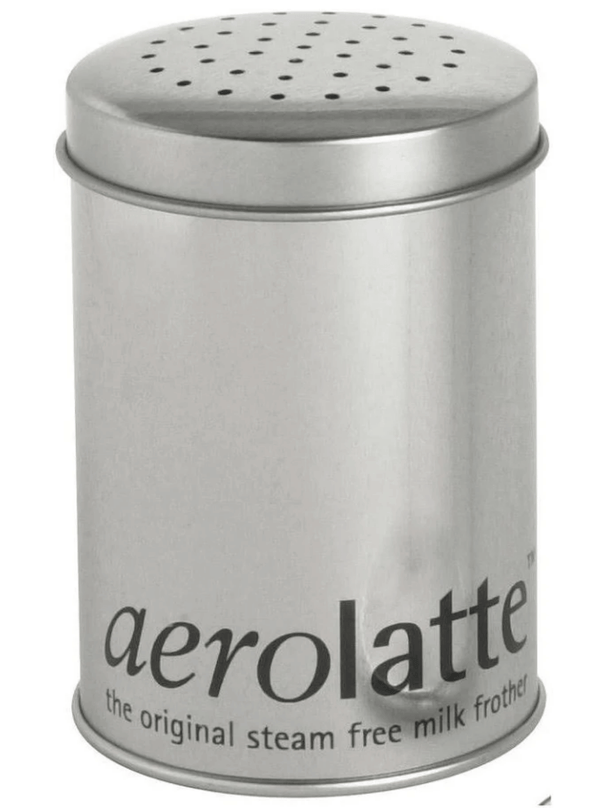 Aerolatte Kakaostreuer Aluminium 10cm Silber - Kakao Zimt Puderzucker Streuer