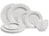 Alessi Geschirrset PlateBowlCup 12-teilig / 4 Personen - 4 Dinner-Teller, 4 Frühstücksteller und 4 Schalen