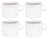 Alessi Kaffeetassen PlateBowlCup 200 ml - 4 Stück - Jasper Morrison - AJM28/78