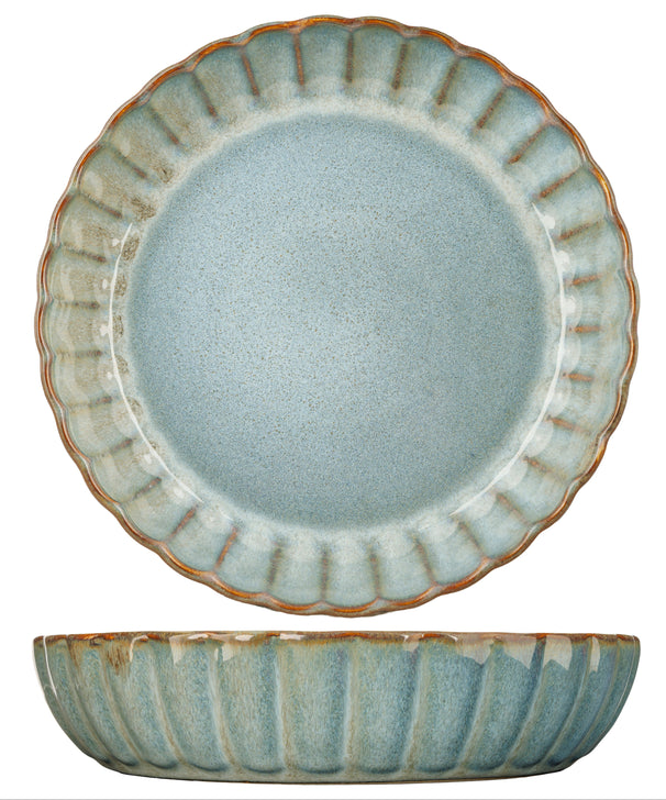 Cosy & Trendy Tiefe Teller / Pastateller - Astera Ocean Grau - ø 22 cm - 4 Stück