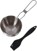 Cookinglife BBQ Topf Fire & Flavour RVS ø 11,5 cm - Inklusive schwarzer Silikonpinsel