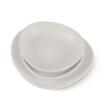 BerlingerHaus Geschirrset Matt Creme Oval - 18-teilig / 6 Personen - 6 Speiseteller, 6 Frühstücksteller und 6 Suppenteller