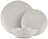 BerlingerHaus Geschirrset Matt Creme Rund - 18-teilig / 6 Personen - 6 Speiseteller, 6 Frühstücksteller und 6 Suppenteller