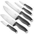BerlingerHaus Messerset Matt Anthrazit 6-teilig - Kochmesser, Brotmesser, Santokumesser, Officemesser, Schälmesser & Mini Santokumesser