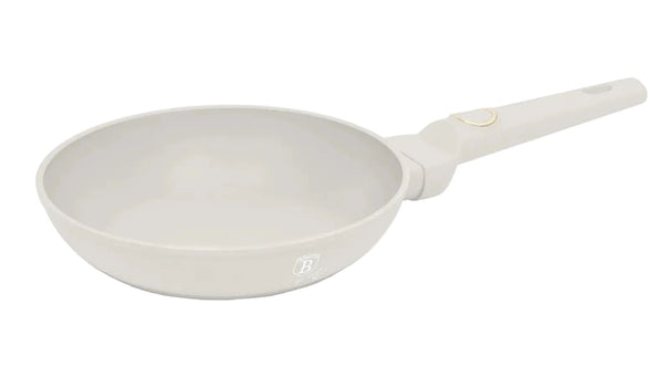BerlingerHaus Bratpfanne Matt Crème ø 20 cm - geeignet für alle Wärmequellen - Standard Antihaftbeschichtung