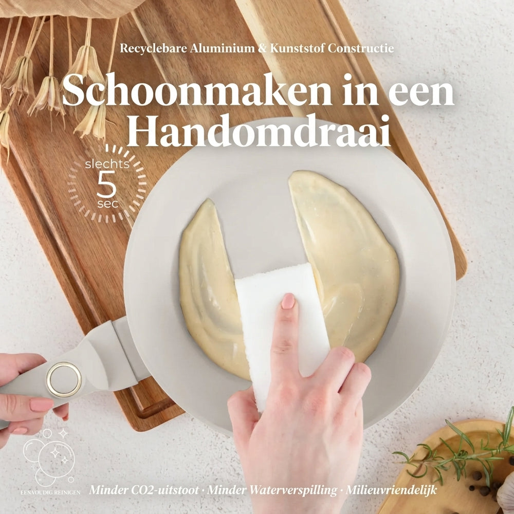 BerlingerHaus Bratpfanne Matt Crème ø 20 cm - geeignet für alle Wärmequellen - Standard Antihaftbeschichtung