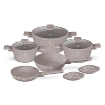 BerlingerHaus Topfset Taupe 7-Teilig - Kochtopf ø 20, 24, 28 cm & Bratpfanne ø 20, 24 cm - geeignet für alle Wärmequellen