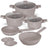 BerlingerHaus Topfset Taupe 7-Teilig - Kochtopf ø 20, 24, 28 cm & Bratpfanne ø 20, 24 cm - geeignet für alle Wärmequellen