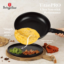 BerlingerHaus Topfset Click-it Matt Anthrazit 6-teilig - Kochtopf ø 16 & 20 cm, Bratpfanne ø 20 & 24 cm - geeignet für alle Wärmequellen