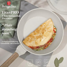 BerlingerHaus Topfset Nordic Mat Crème 7-Teilig - Kochtopf ø 20, 24, 28 cm & Bratpfanne ø 20, 24 cm - geeignet für alle Wärmequellen