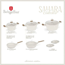BerlingerHaus Topfset Nordic Mat Crème 7-Teilig - Kochtopf ø 20, 24, 28 cm & Bratpfanne ø 20, 24 cm - geeignet für alle Wärmequellen