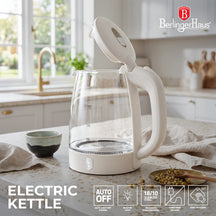 BerlingerHaus Wasserkocher Glas Matt Creme - 1,7 Liter - 2200W