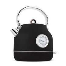 BerlingerHaus Wasserkocher Schwarz Roségold - mit Thermometer - 1,7 Liter - 2200W