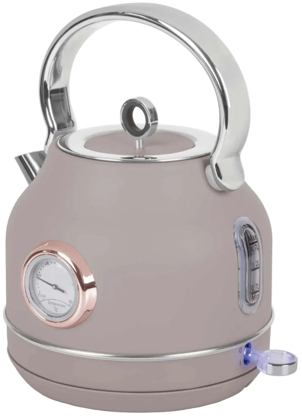 BerlingerHaus Wasserkocher Taupe - mit Thermometer - 1,7 Liter - 2200W
