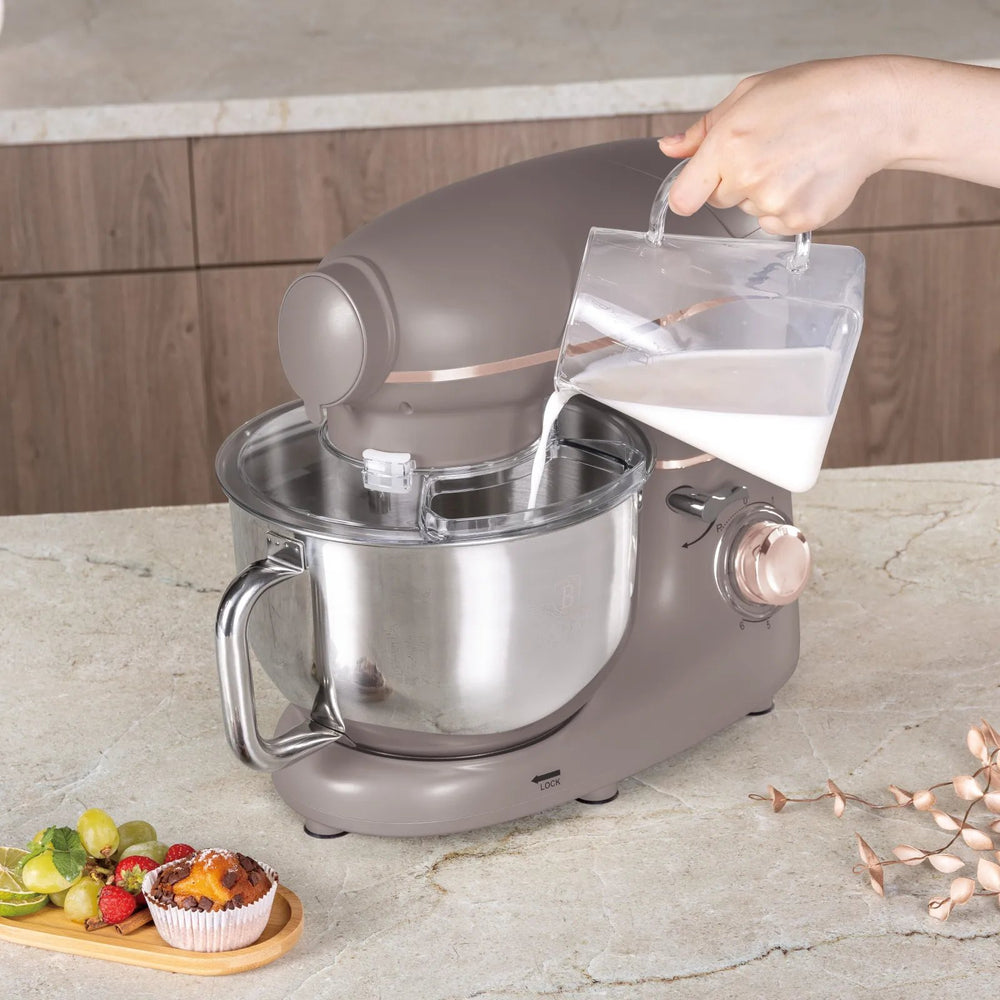 BerlingerHaus Multifunktionale Küchenmaschine Taupe - 4-in-1 - 1500W
