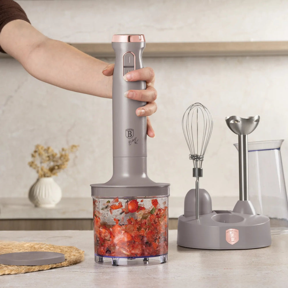 BerlingerHaus Stabmixer Set Matt Taupe – 6-in-1 – 800 W