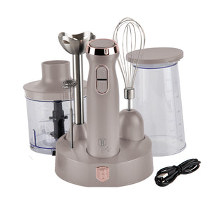 BerlingerHaus Stabmixer Set Matt Taupe – 6-in-1 – 800 W