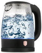 BerlingerHaus Wasserkocher Glas Schwarz Roségold - 1,7 Liter - 2200W