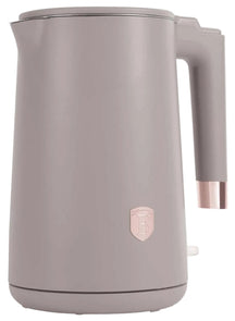 BerlingerHaus Wasserkocher Doppelwandig Taupe - 1,7 Liter - 1800W