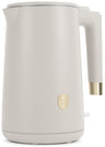 BerlingerHaus Wasserkocher Doppelwandig Matt Creme - 1.7 Liter - 1800W