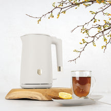 BerlingerHaus Wasserkocher Doppelwandig Matt Creme - 1.7 Liter - 1800W